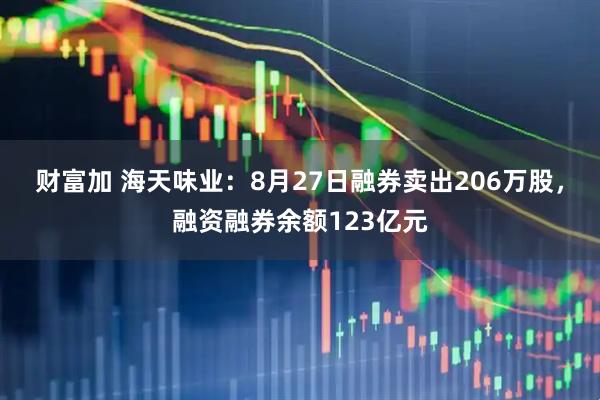 财富加 海天味业：8月27日融券卖出206万股，融资融券余额123亿元